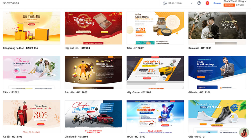 ý tưởng landing page ladipage